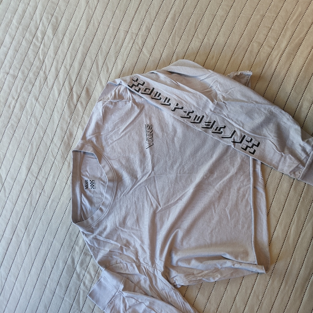 Vans Off the Wall long sleeve crop top